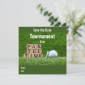 Carte Golf Sauvez la date avec partie de golf par tee (Debout devant)