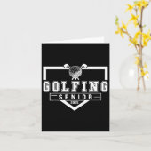 Carte Golf Senior Night Golf Senior 2025 Graduation 6 (Fleur jaune)