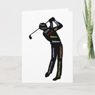 Carte Golf, Sport, Motivation Mots