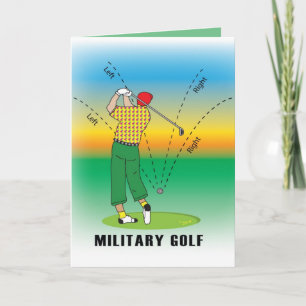 Carte GOLF - Style militaire