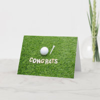 Golf sur green Félicitations