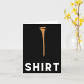 Carte Golf Tee Funny Golf (Fleur jaune)