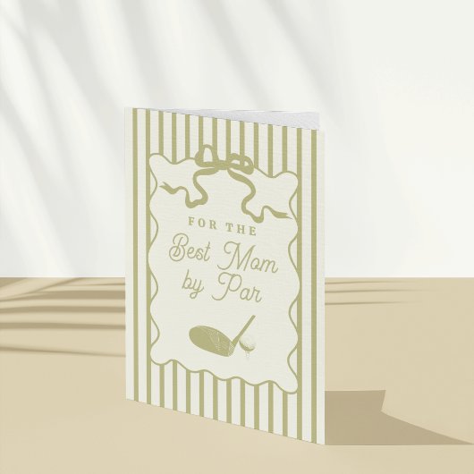 Carte Golf Themed Mother's Day Card