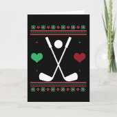 Carte Golf Ugly Christmas Sweater Golfeurs Xmas (Devant)