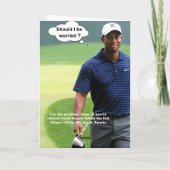Carte Golf. Un trou en un. (Dos)