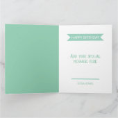 Carte Golf Vert Thème Anniversaire (Intérieur)