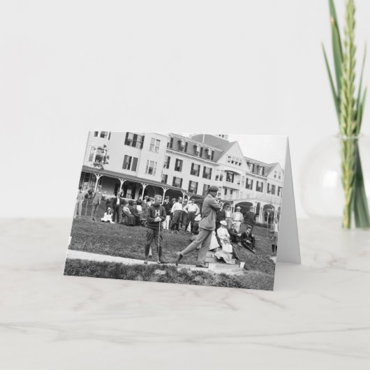 Carte Golf vintage, 1890s (Devant)