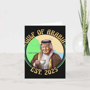 Carte Golfe D'Arabie Est 2025 Drôle Trump Vintage Arabia