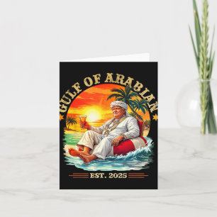 Carte Golfe D'Arabie Est 2025 Trump Vintage Persi Drôle