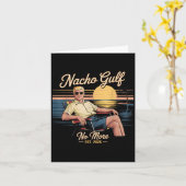 Carte Golfe Nacho plus de vacances drôles Trump 2025 Éta (Fleur jaune)