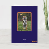 Carte Golfer de disque de tigre (Dos)