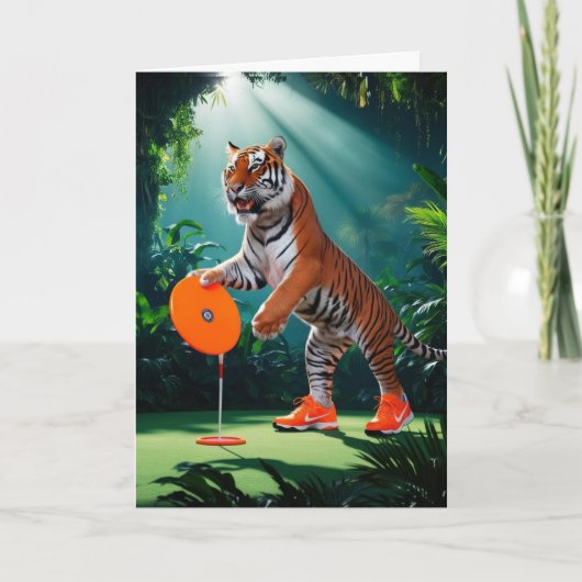 Carte Golfer de disque de tigre (Devant)