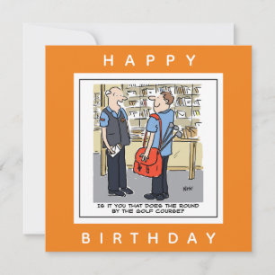 Carte Golfer Postman aime le dessin sur le golf