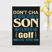 Carte Golfer Son dit (Fleur jaune)