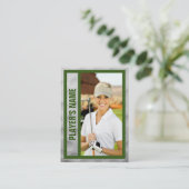 Carte Golfer Trading | Souvenir du tournoi | Vert (Debout devant)