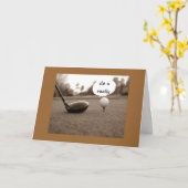 Carte GOLFER'S 40th BANTHDAY FUN (Fleur jaune)