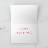 CARTE GOLFERS VEUT SIMPLEMENT DIRE "JOLI ANNIVERSAIRE" (Intérieur)