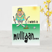 Carte Golfeur en colère (Fleur jaune)