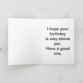 Carte Golfeur jeune à peau foncée (Intérieur)