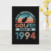 Carte Golfeur né 1994 Golfing 30e anniversaire Cadeau pa (Fleur jaune)