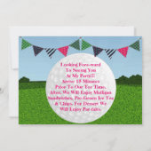 Carte Golfeurs Golf Golf Panier Golf Ball Anniversaire (Dos)