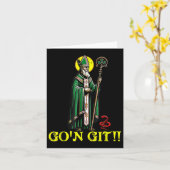 Carte G'on Git Funny Jour de la Saint Patrick Shamrock S (Fleur jaune)