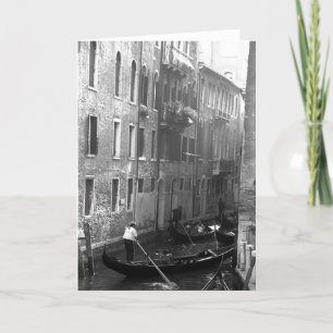 Carte Gondola Ride Venise Italie