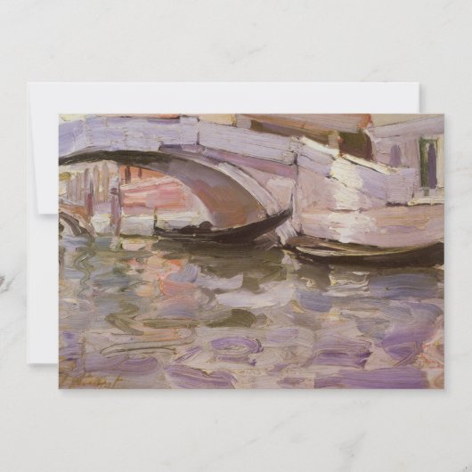 Carte Gondolas de John Singer Sargent, Impressionnisme A (Devant)