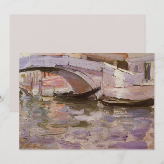 Carte Gondolas de John Singer Sargent, Impressionnisme A (Devant / Derrière)