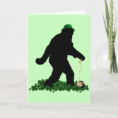 Carte Gone Squatchin' le jour de la Saint Patrick (Devant)