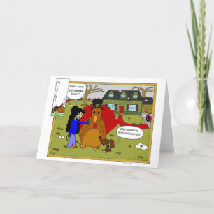 Carte gonflable de thanksgiving de la Turquie de