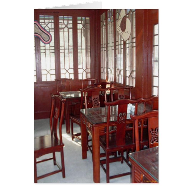 Carte Gong Yuan Tea House (Devant)