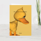 Carte Goober the Duck (Dos)