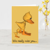 Carte Goober the Duck (Fleur jaune)