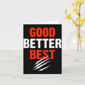 Carte Good Better Funny Motivational (Fleur jaune)