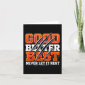 Carte Good Better Never Let It Rest Motivation Bear  (Devant)