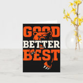 Carte Good Better Never Let It Rest Motivation Bear  (Fleur jaune)