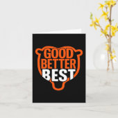 Carte Good Better Never Let It Rest Motivation Bear Claw (Fleur jaune)