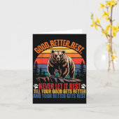 Carte Good Better Never Let It Rest Motivation Saying Be (Fleur jaune)