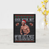 Carte Good Better Never Let It Rest Xmas Ben Johnson  (Fleur jaune)