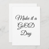 Carte GoOD Flat Note (Devant / Derrière)