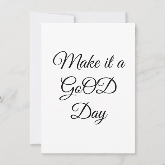 Carte GoOD Flat Note (Devant)
