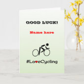 Carte Good Luck personal cycling (Fleur jaune)