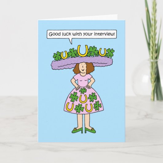Carte Good Luck with Your (Devant)