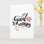 Carte Good morning (Fleur jaune)