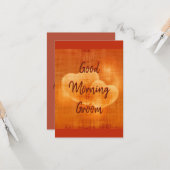 Carte Good Morning Groom (Devant/Arrière en situation)