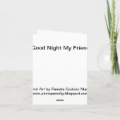 Carte Good Night My Friend Horse and Girl Note (Dos)