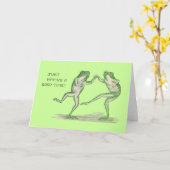 Carte Good Time Frog Danse Vintage (Fleur jaune)