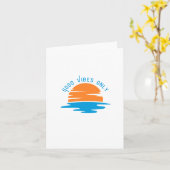 Carte Good Vibes uniquement - Conception graphique des d (Fleur jaune)