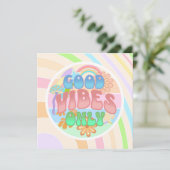 Carte Good Vibes uniquement | Retro Vintage (Debout devant)